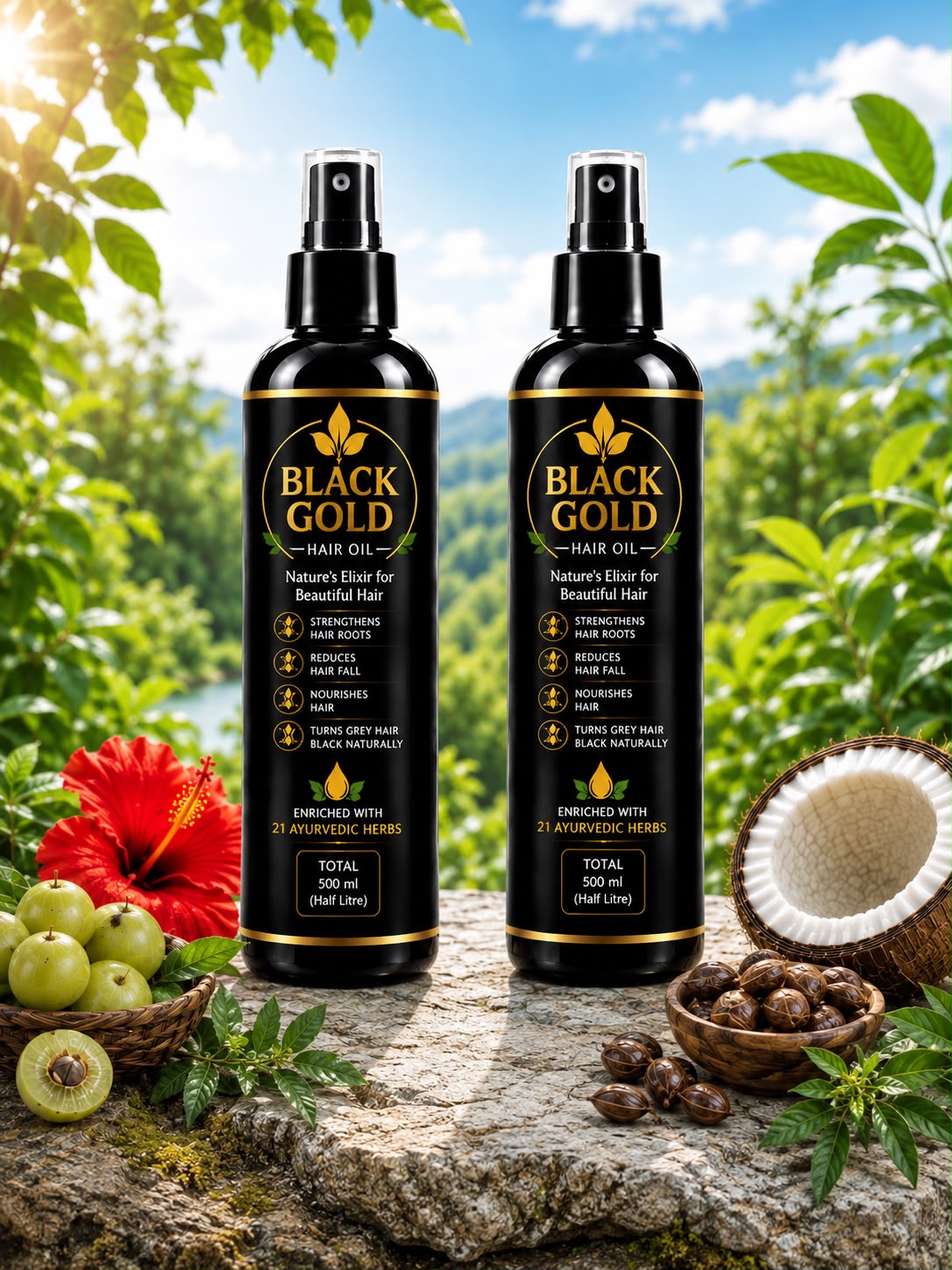 Black Gold Hair Oil